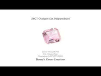 1.18CT Octagon Cut Padparadscha - Benny's Gems Creations