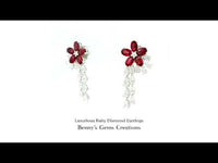 Luxurious Ruby Diamond Earrings