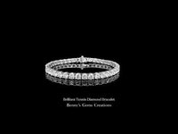 Brilliant Tennis Diamond Bracelet featuring uniform brilliant-cut stones in a classic timeless design