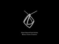 Geometric Diamond Pendant featuring sparkling natural diamonds