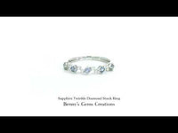 Sapphire Twinkle Diamond Stack Ring