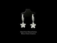 Elegant Flower Diamond Earrings