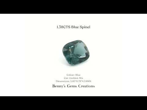 1.38CTS Blue Spinel loose gemstone for custom jewelry