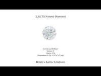 2.21CTS Round Brilliant Diamond - Benny's Gems Creations
