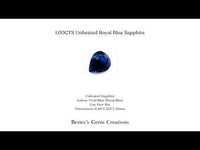 1.00CTS Unheated Royal Blue Sapphire - Benny's Gems Creations