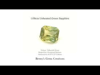 1.08cts Unheated Green Sapphire