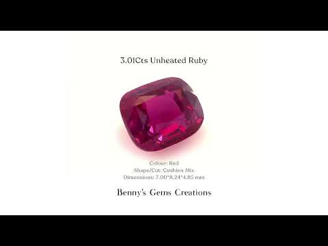 3.01Cts Unheated Ruby