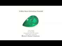 0.99 carats Muzo Colombian emerald with rich vivid green color and exceptional clarity, sourced from the renowned Muzo mines and perfect for fine jewelry settings.
