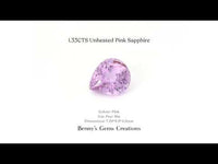 1.33CTS Unheated Pink Sapphire - Benny's Gems Creations