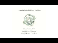 2.10CTS Unheated White Sapphire
