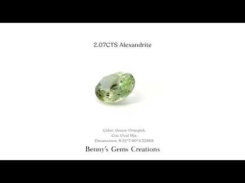 2.07CTS Alexandrite - Benny's Gems Creations