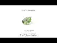 2.07CTS Alexandrite - Benny's Gems Creations