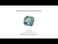 1.62CTS Sparkling Cushion Blue Spinel - Benny's Gems Creations
