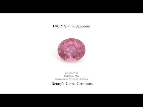 1.80CTS Pink Sapphire - Benny's Gems Creations