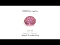1.80CTS Pink Sapphire - Benny's Gems Creations