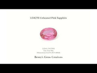 1.04CTS Unheated Pink Sapphire - Benny's Gems Creations
