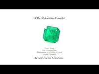 4.39cts Natural Colombian Emerald - Benny's Gems Creations
