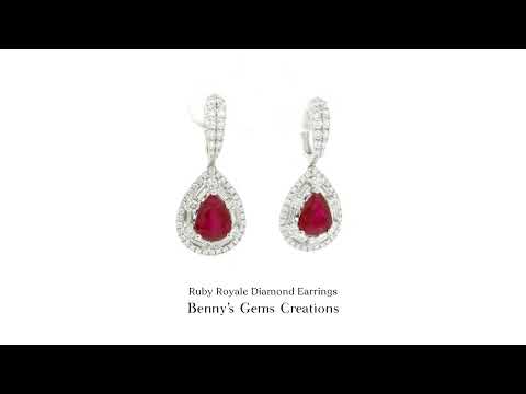 Ruby Royale Diamond Earrings