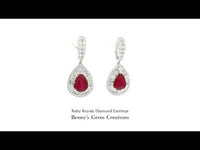 Ruby Royale Diamond Earrings