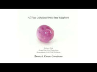 4.77cts Unheated Pink Star Sapphire