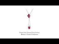 Ruby Diamond Drop Pendant