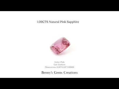 1.09CTS Natural Pink Sapphire - Benny's Gems Creations
