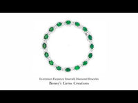Evergreen Elegance Emerald Diamond Bracelet featuring vivid green emeralds and brilliant diamonds set in a sophisticated gold design.