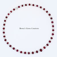 burma unheated pigeon blood ruby diamond necklace