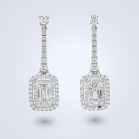 Radiant Éclat Diamond Drop Earrings - Benny's Gems Creations