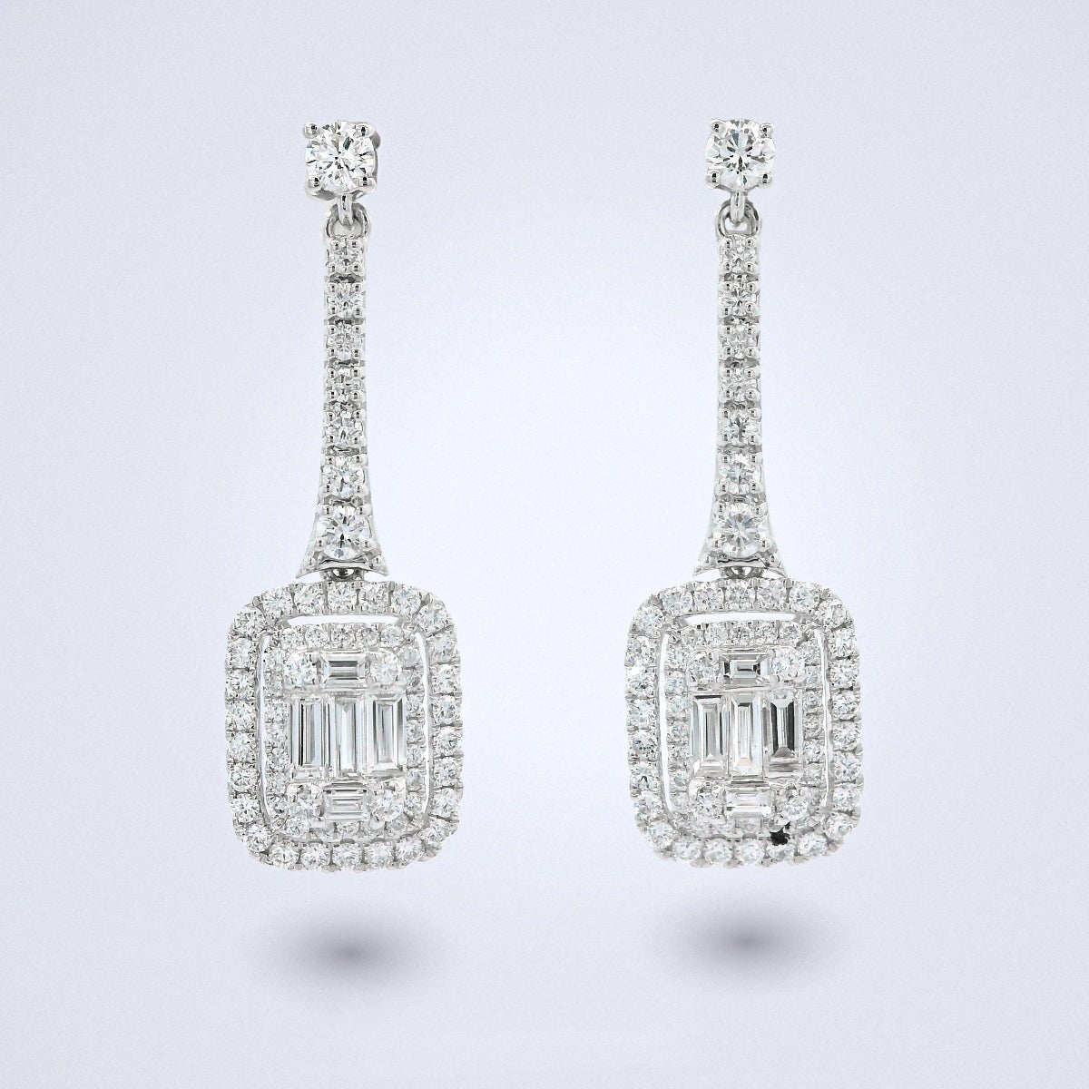 Radiant Éclat Diamond Drop Earrings - Benny's Gems Creations