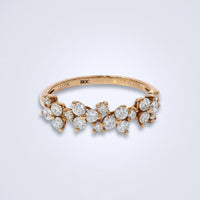 Radiant Grace Diamond Stack Ring - Benny's Gems Creations