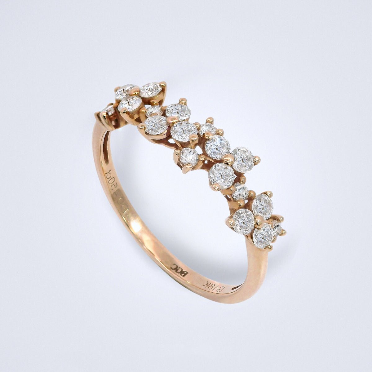 Radiant Grace Diamond Stack Ring - Benny's Gems Creations
