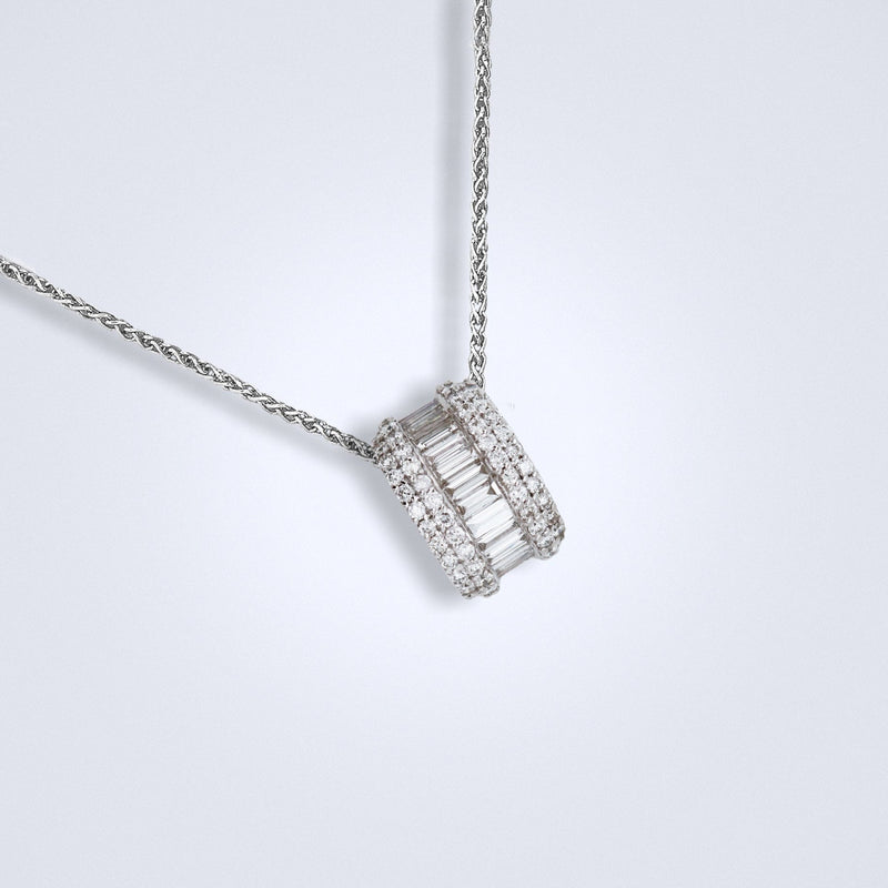 Radiant Reflections Diamond Pendant - Benny's Gems Creations