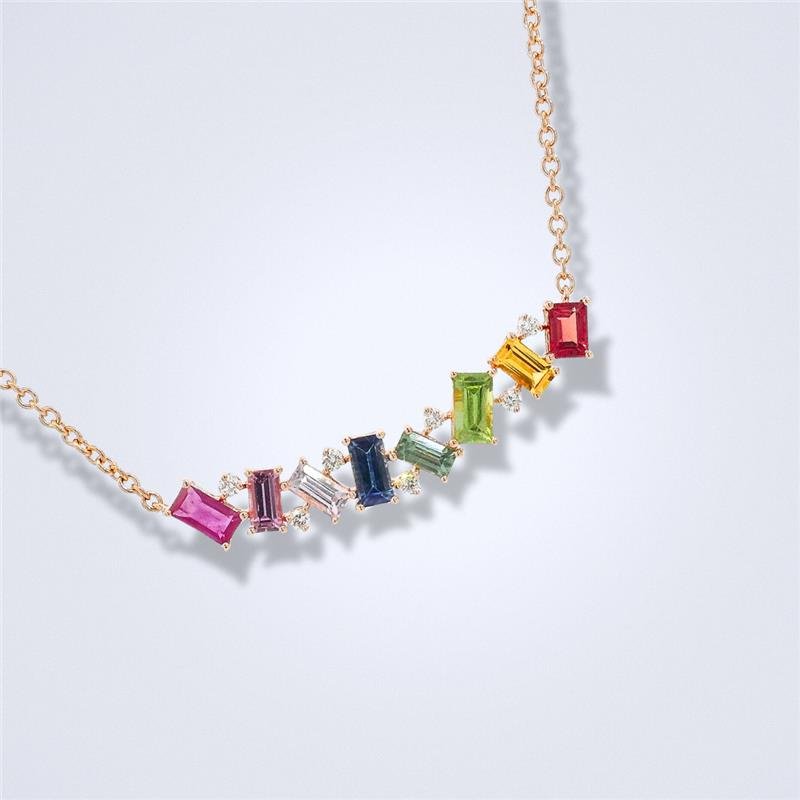 Rainbow Horizon Necklace - Benny's Gems Creations