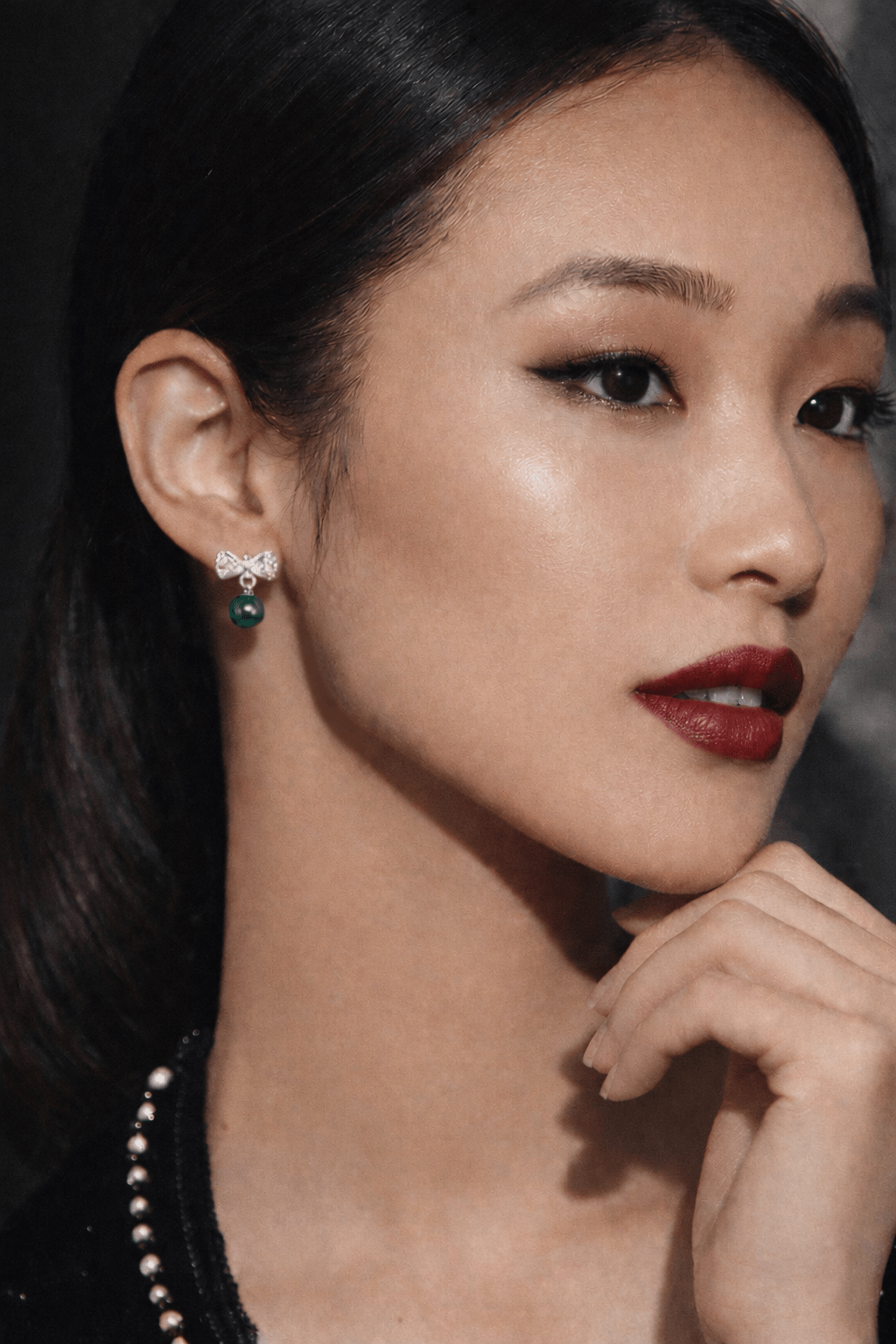 Ribbon Tahiti Pearl Earrings - Benny's Gems Creations