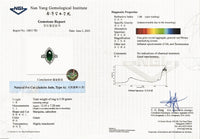 Rose Cut Diamond Navette Jadeite Ring - Benny's Gems Creations