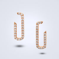 Rose Éclat Diamond Earrings - Benny's Gems Creations
