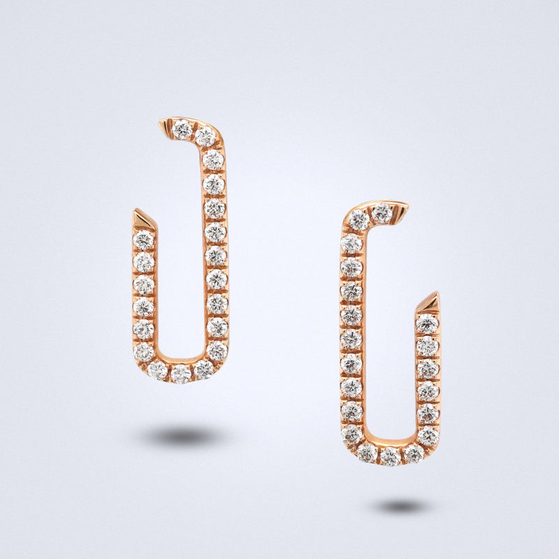 Rose Éclat Diamond Earrings - Benny's Gems Creations