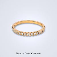 Rosé Lumière Diamond Stack Ring - Benny's Gems Creations
