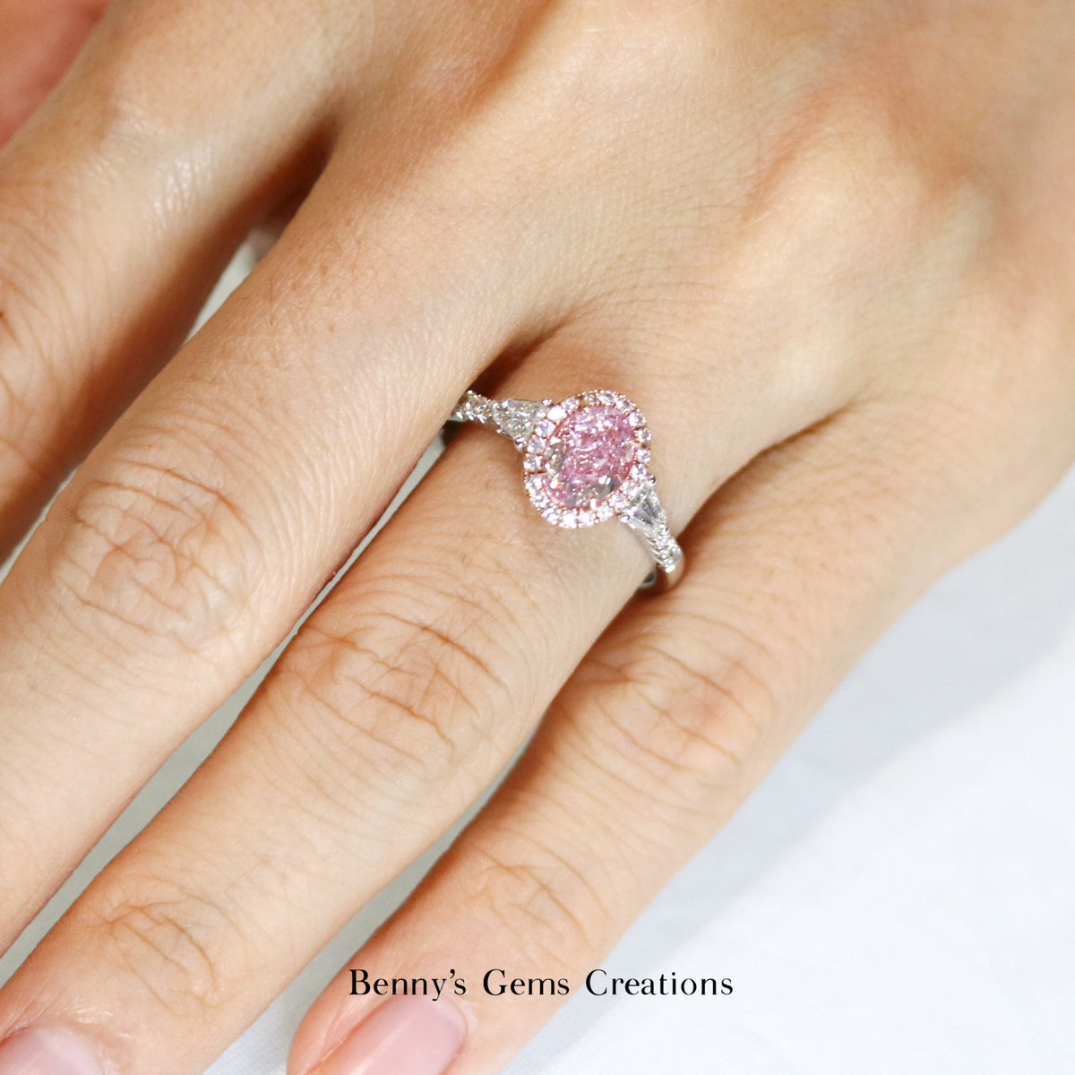 Rosé Radiance Pink Diamond Ring - Benny's Gems Creations
