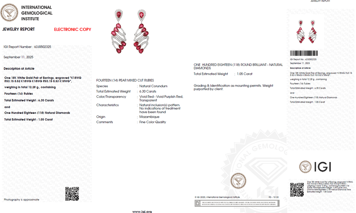 Rouge Impériale Ruby Earrings - Benny's Gems Creations