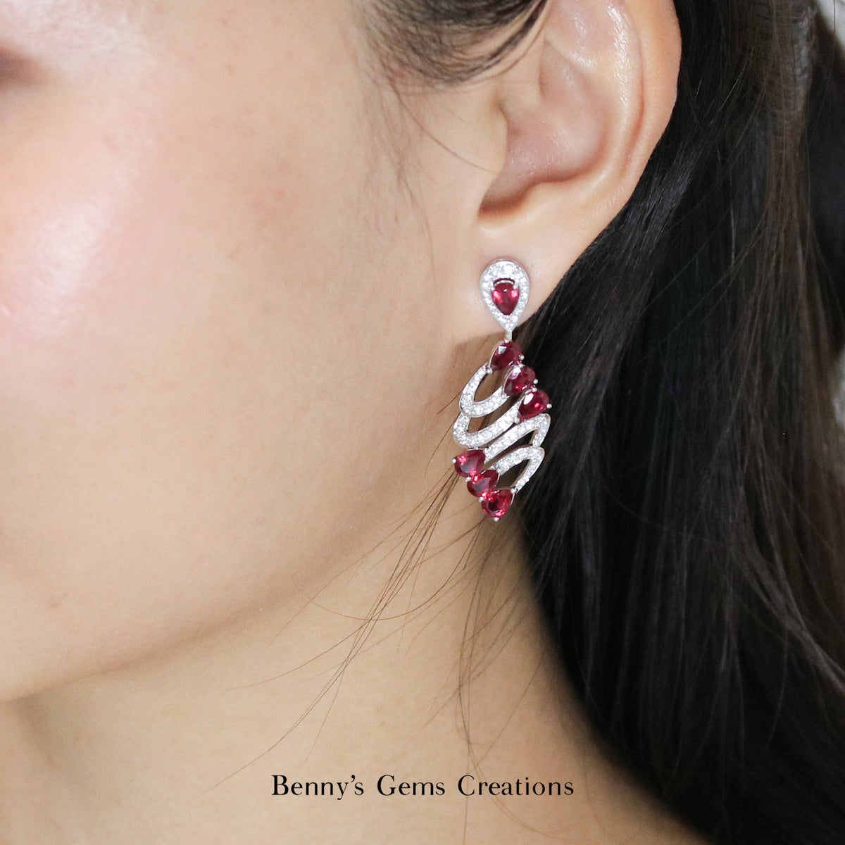 Rouge Impériale Ruby Earrings - Benny's Gems Creations