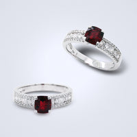 Royal Red Spinel Diamond Ring - Benny's Gems Creations