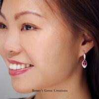 Ruby Diamond Earrings - Benny's Gems Creations