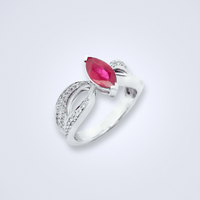 Ruby Eye Diamond Ring - Benny's Gems Creations