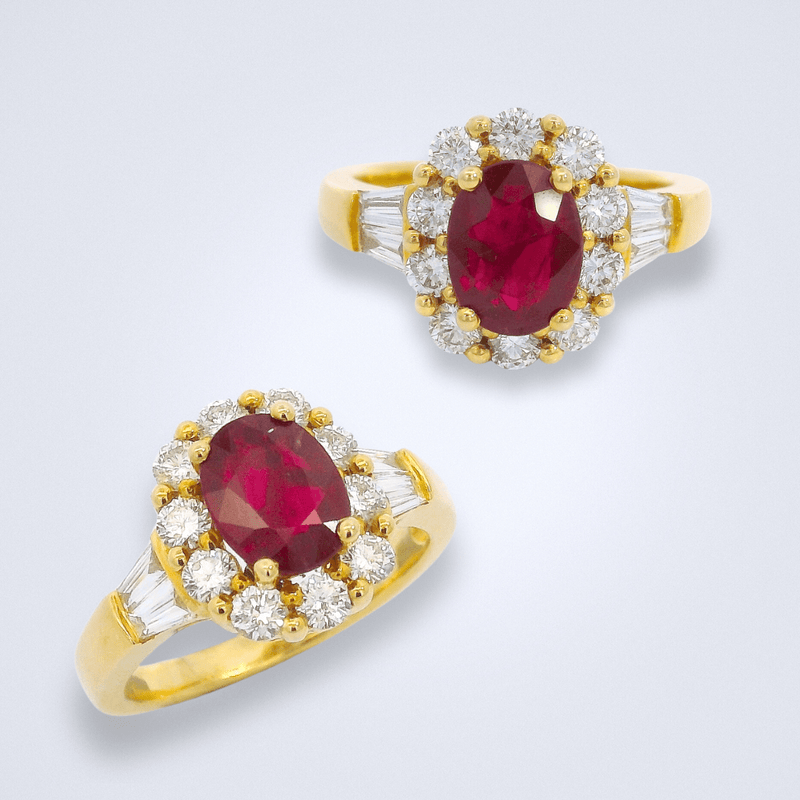 Ruby Royalty Diamond Ring - Benny's Gems Creations