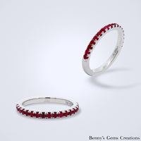 Ruby Stack Ring - Benny's Gems Creations