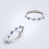 Sapphire Twinkle Diamond Stack Ring - Benny's Gems Creations