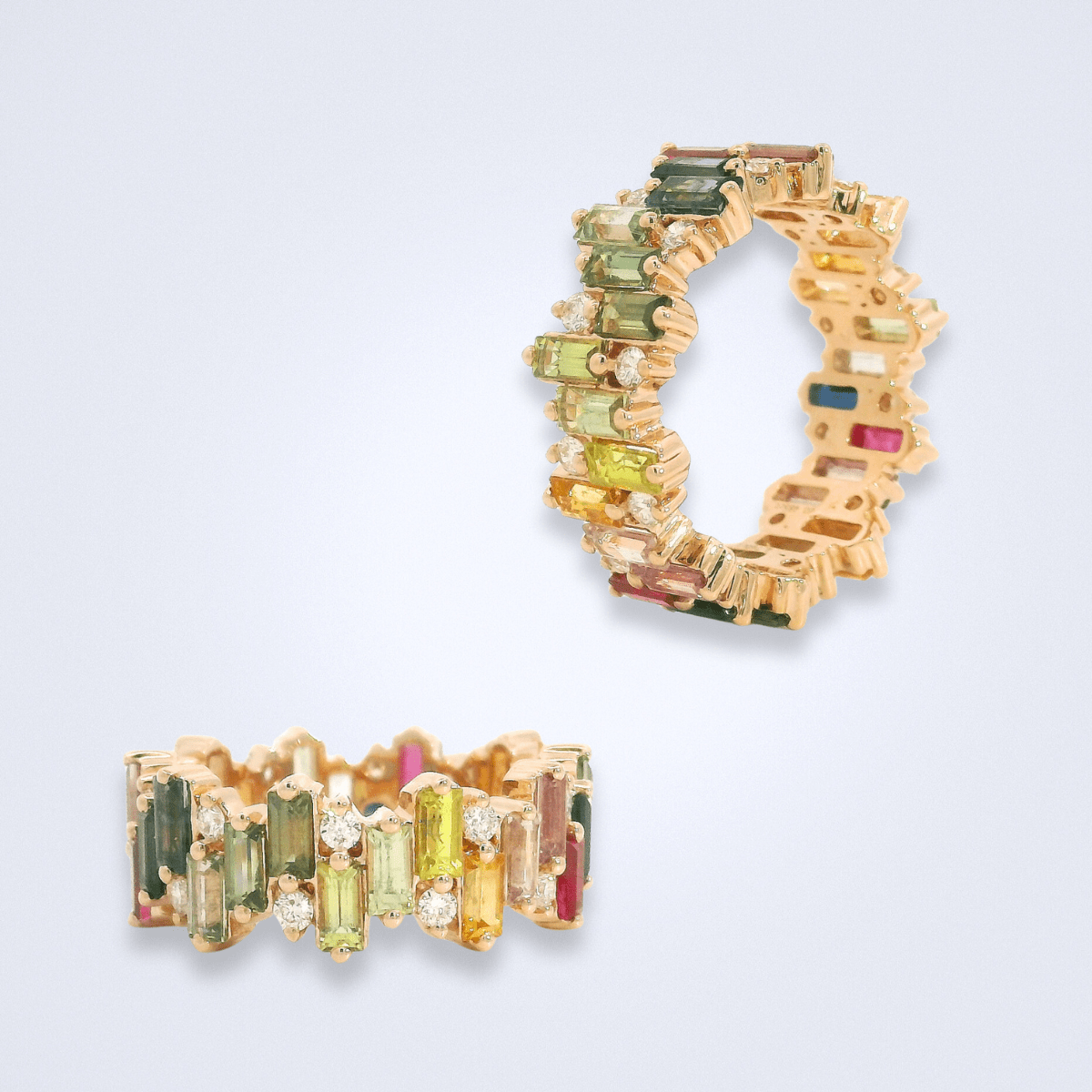 Sapphire Wonderland Diamond Ring - Benny's Gems Creations