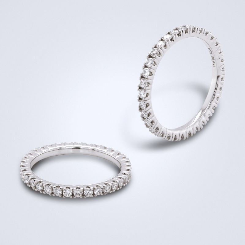 Simple Full Eternity Diamond Band - Benny's Gems Creations
